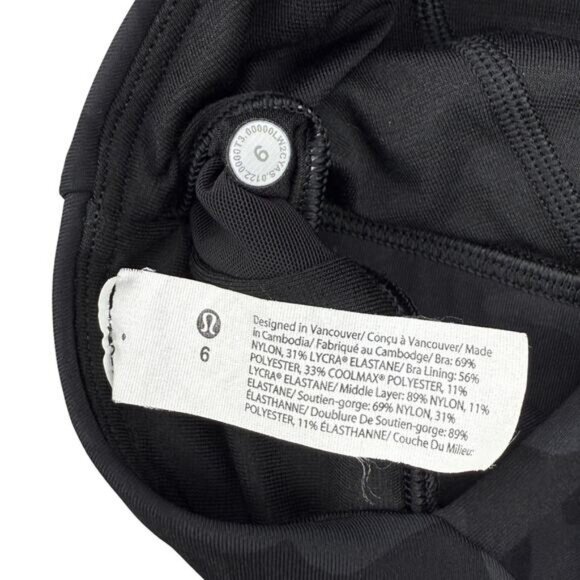 Lululemon Free To Be Elevated Bra In Heritage 365 Camo Deep Coal Size 6 DD/E Cup - Picture 7 of 7